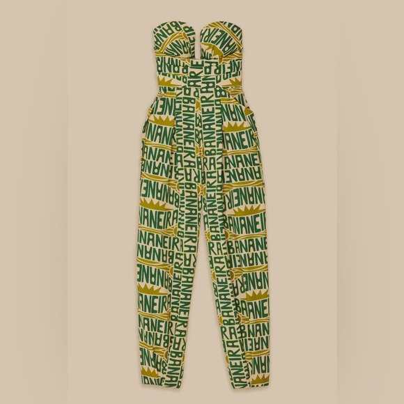 FARM Rio Pants - FARM RIO
TYPOGRAPHY STRAPLESS JUMPSUIT